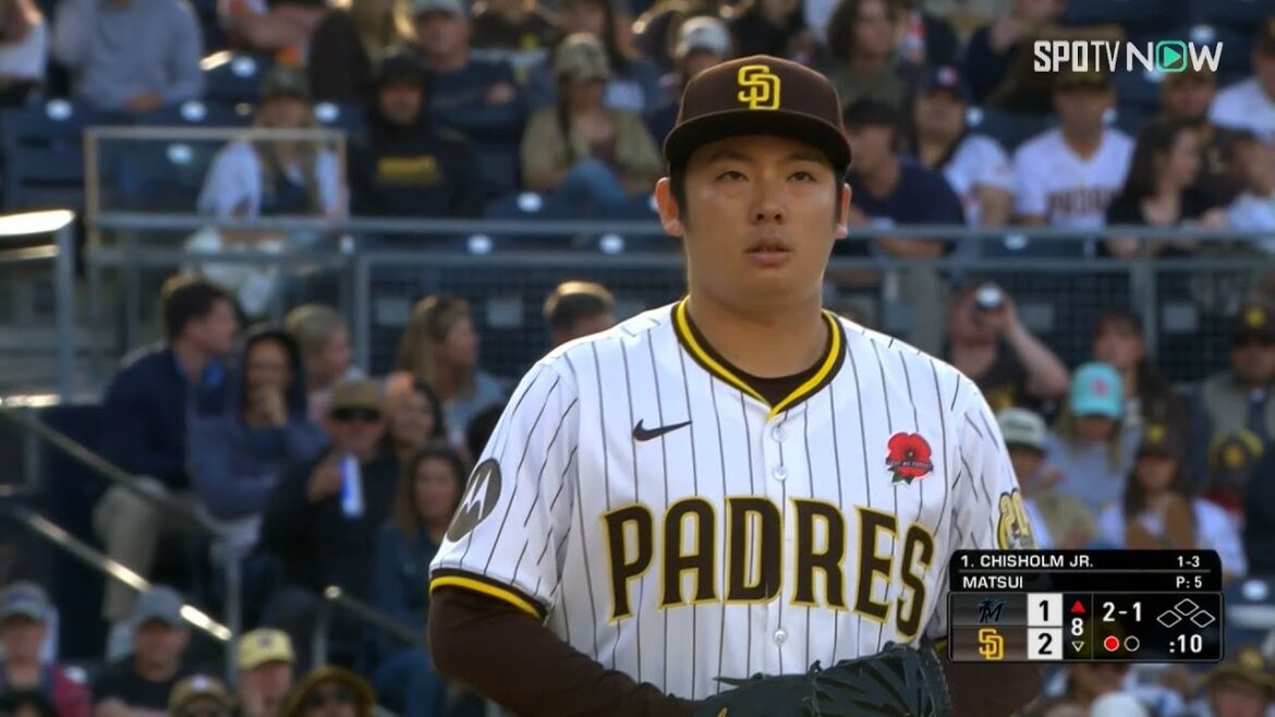 【パドレス・松井裕樹 1点リードで登板し勝利に貢献！】1点差の緊迫した場面をしっかり無失点に抑えて今季6ホールド目！