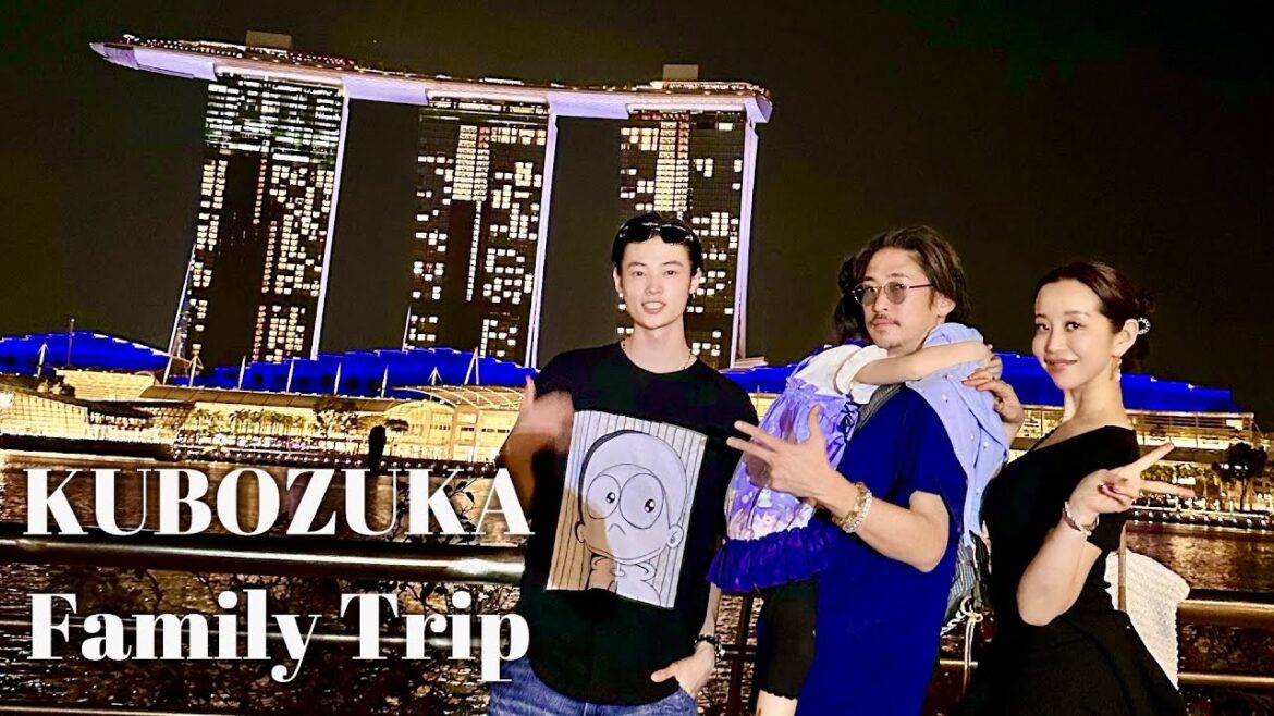 【窪塚家の家族旅行】成田～シンガポール乗り継ぎで大満足の１泊Vlog✈️🇸🇬