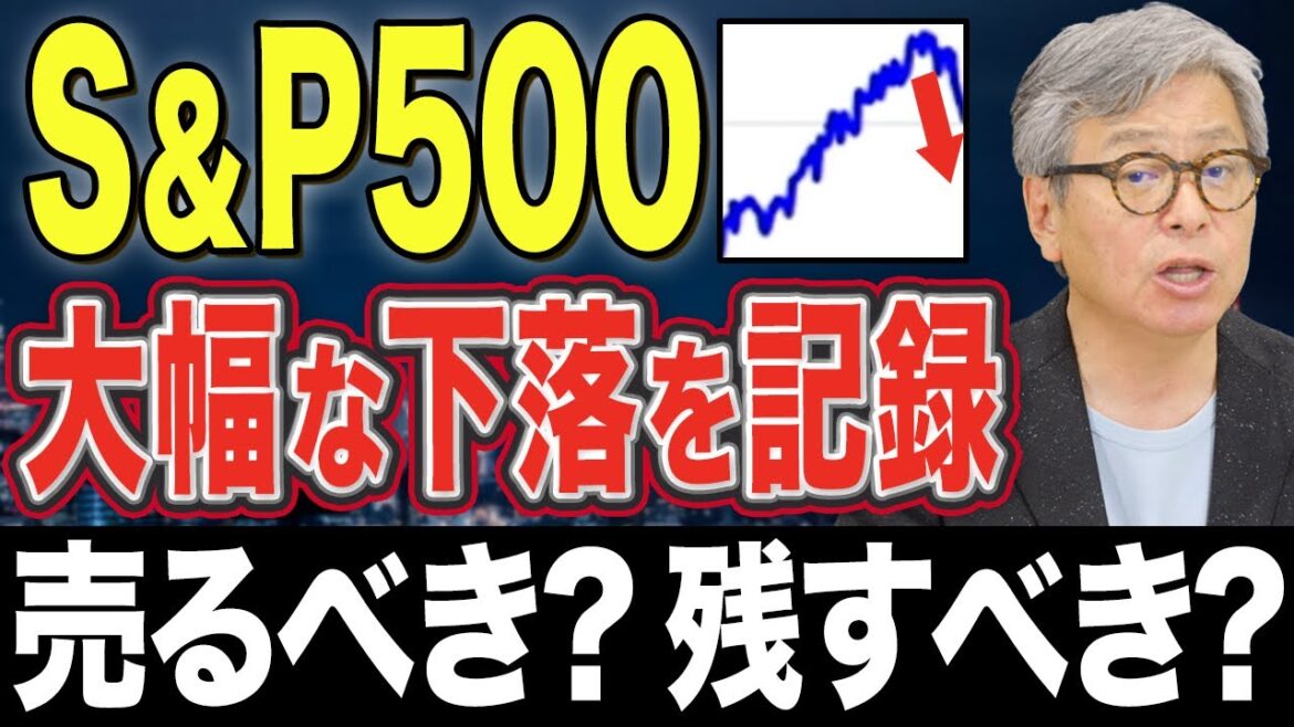 S&P500の下落が止まらない！？米国株の投資で気を付けるべきことをハッチが解説【注目】