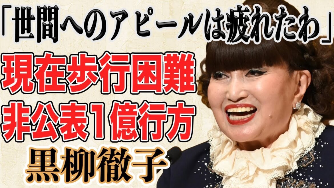 【危機】黒柳徹子 歩行困難で車椅子生活の噂…「徹子の部屋」番組休止＆終了も視野に！？ユニセフ親善大使の彼女が非公表で1億円もの大金を寄付した衝撃の理由とは！？