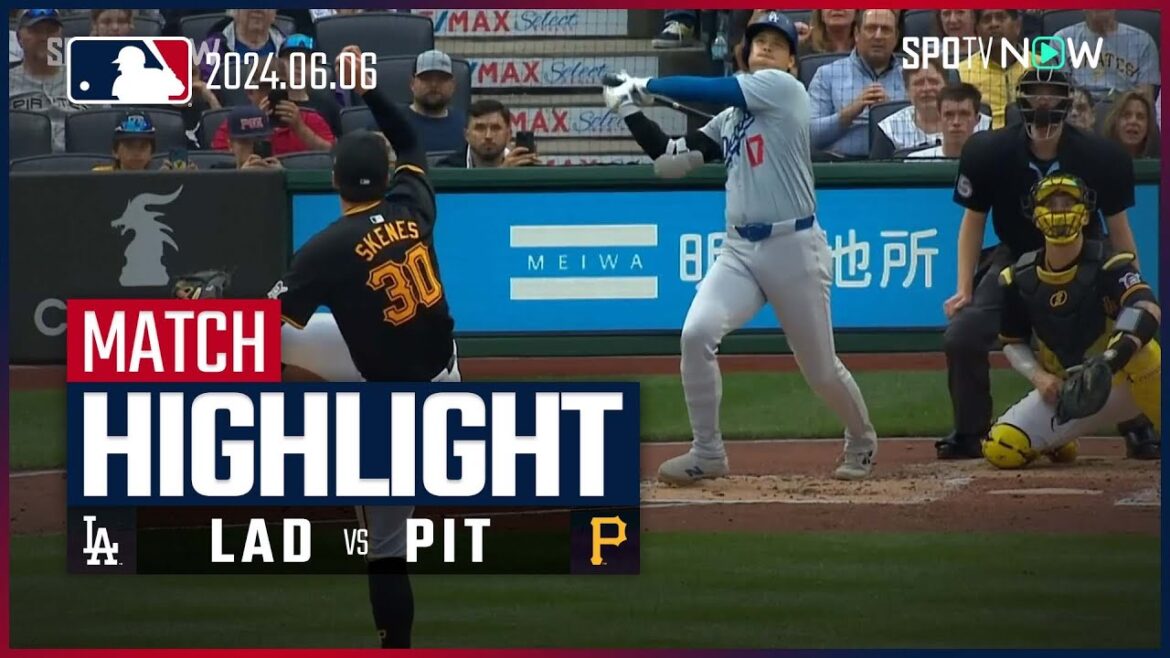 【大谷が第15号放つも怪物ルーキー・スキーンズが3勝目】ドジャース vs パイレーツ 試合ハイライト MLB2024シーズン 6.6