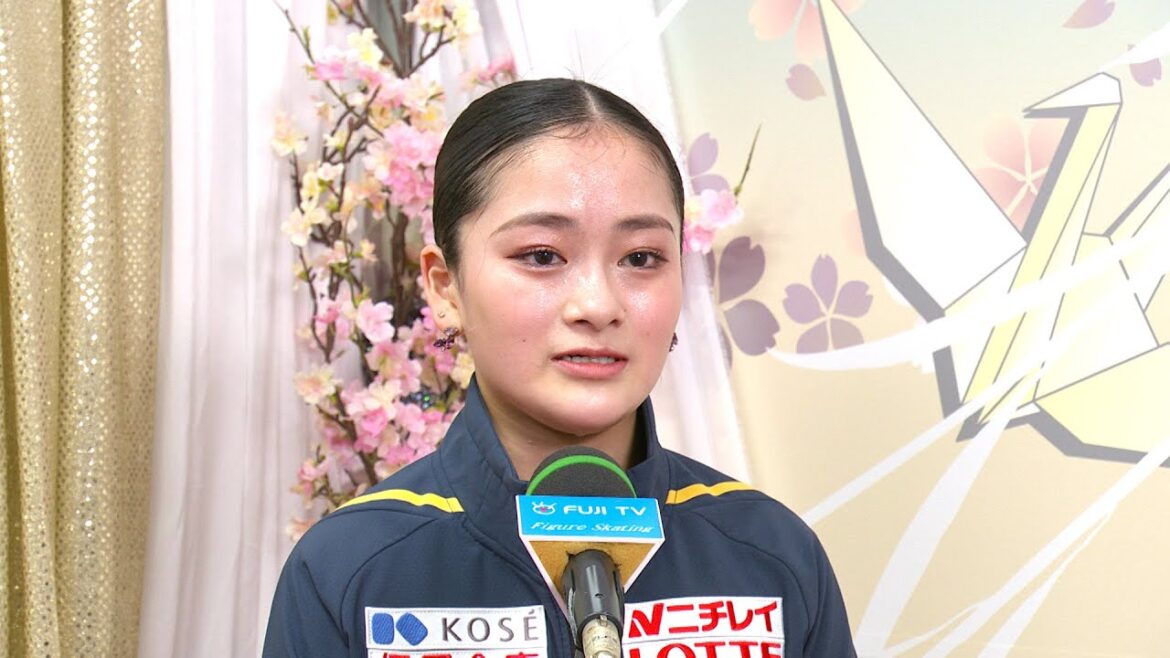 女子FS 渡辺倫果選手 演技後インタビュー【世界フィギュアスケート選手権2023】