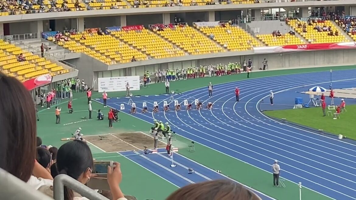 栃木国体成年男子100m決勝