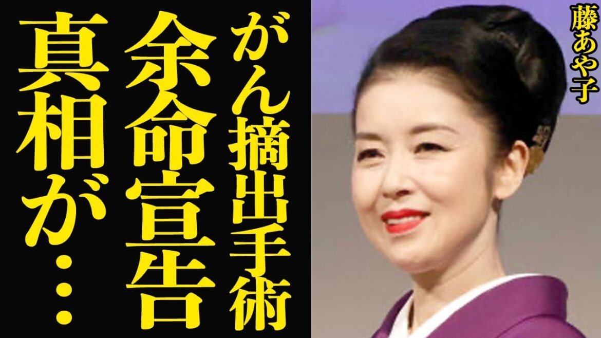 藤あや子が癌摘出手術で余命宣告…精神憔悴状態の現在に言葉を失う…！演歌歌手の藤あや子さんが子宮体癌を発症、苦しみながら耐え忍んだ日々、手術公表した理由が…【芸能】