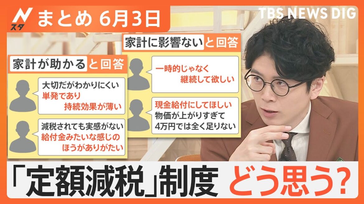 【Nスタ解説まとめ】6月スタートの定額減税「評価しない」が6割／「瞬時電圧低下」とは？電気機器はデータ消失などの可能性も／洗濯のプロが伝授！梅雨の“生乾き臭”撃退法　など