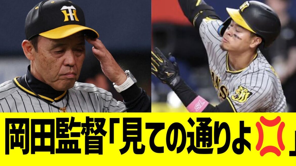 岡田監督、佐藤輝明らの体たらくに逆切れコメント【阪神】 岡田監督、佐藤輝明らの体たらくに逆切れコメント【阪神】