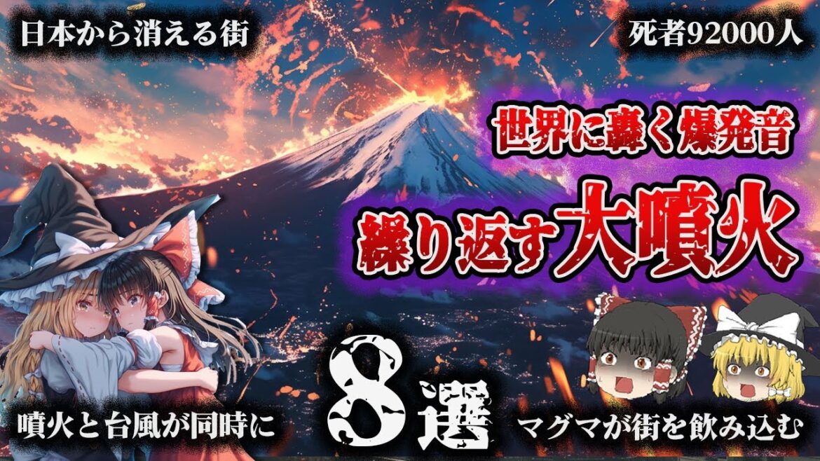 【総集編】被害は地球規模⁉火山大爆発「噴火災害8選」【ゆっくり解説】