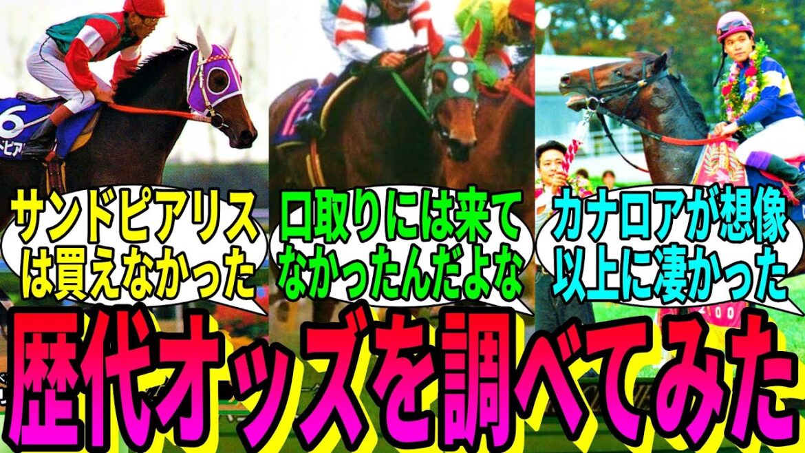 【競馬の反応集】「GIレースの過去最高オッズ&最低オッズ」に対する視聴者の反応集