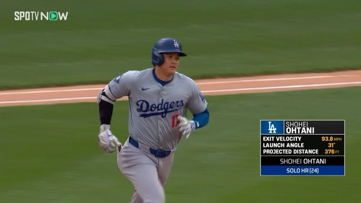 【ドジャース・大谷翔平 2試合ぶり24号！】無双状態の大谷がリードオフホームラン！連続打点も球団記録に並ぶ9試合に更新
