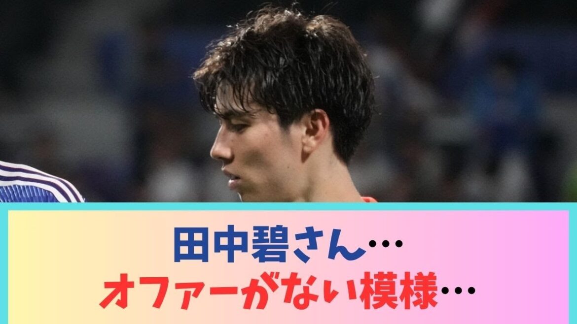 田中碧さん…オファーがない模様