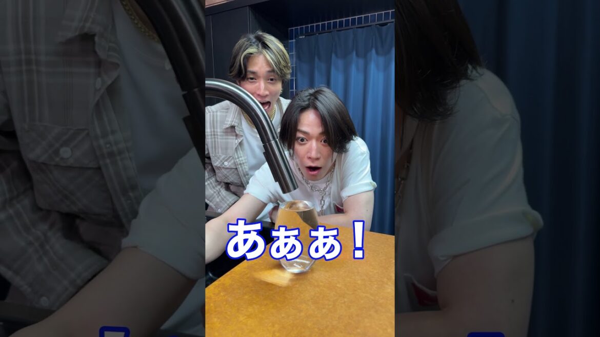 SixTONES田中樹とコップの中にギリギリ水を入れる表面張力チャレンジがヤバすぎたwwwwww