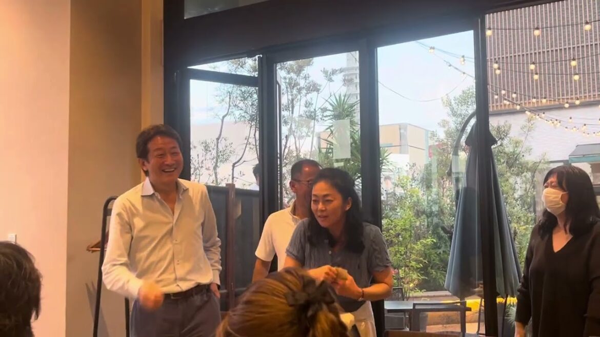 辰巳卓郎さんのワイン会①元オセロの中島知子さん