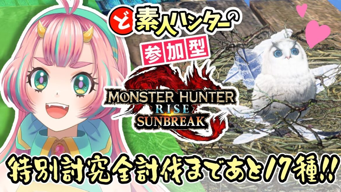【参加型/モンハンサンブレイク】特別討究制覇への道、終盤戦突入!!!#51【Vtuber/switch版】#モンハン #ライズ #サンブレイク #参加型 #初心者