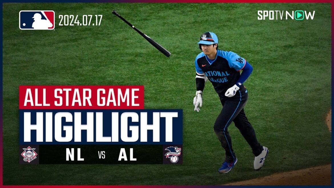 【大谷翔平が衝撃の先制3ラン！4度目の出場で初ホームラン】ナ・リーグ vs ア・リーグ 試合ハイライト 2024MLB オールスターゲーム 7.17