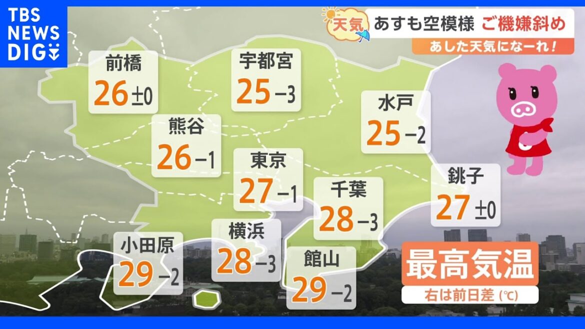 【7月16日 関東の天気】16日も空模様はご機嫌斜め｜TBS NEWS DIG