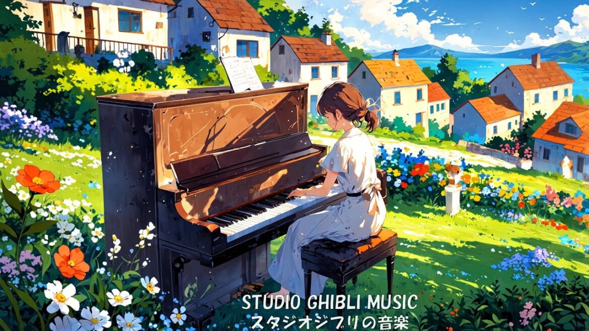 ジブリ メドレー 🍀 ジブリのベストピアノ曲 🍀 ジブリ史上最高のリラックス BGM 🍀 ジブリ メドレー ピアノ 🍀 おやすみジブリ 波音 🌻 魔女の宅急便, 千と千尋の神隠し, となりのトトロ
