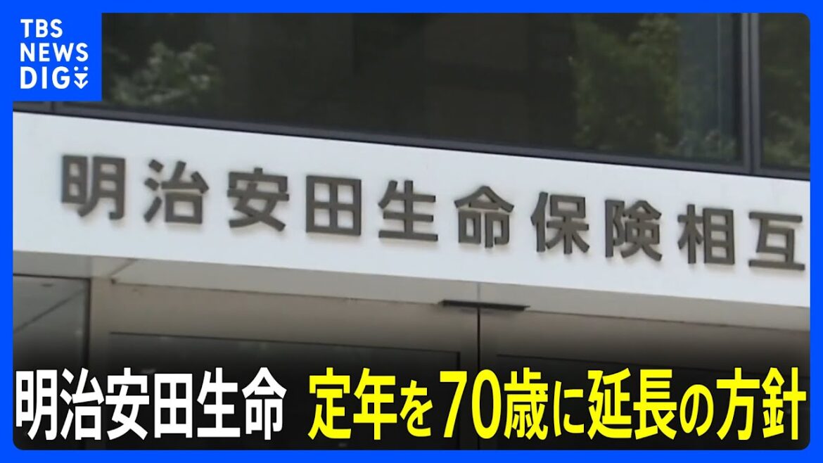 明治安田生命保険、定年を65歳→70歳に延長の方針を決定　2027年度から｜TBS NEWS DIG