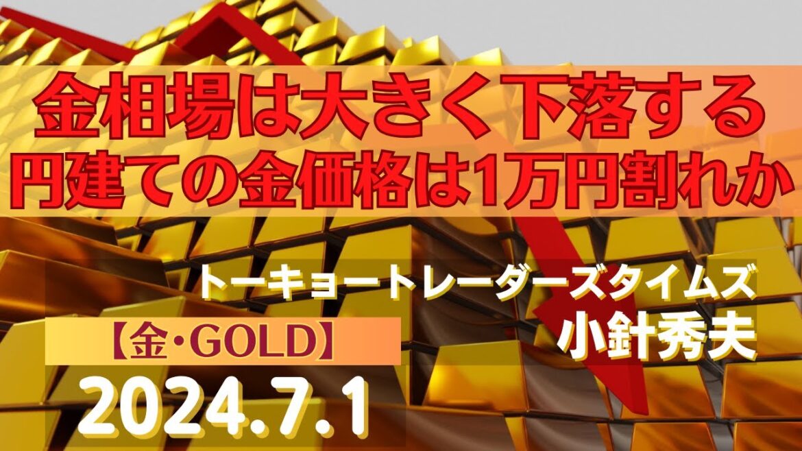 金相場は大きく下落する～円建ての金価格は1万円割れか【#金】(24.7.1)#商品先物/投資情報@Commodityonlinetv