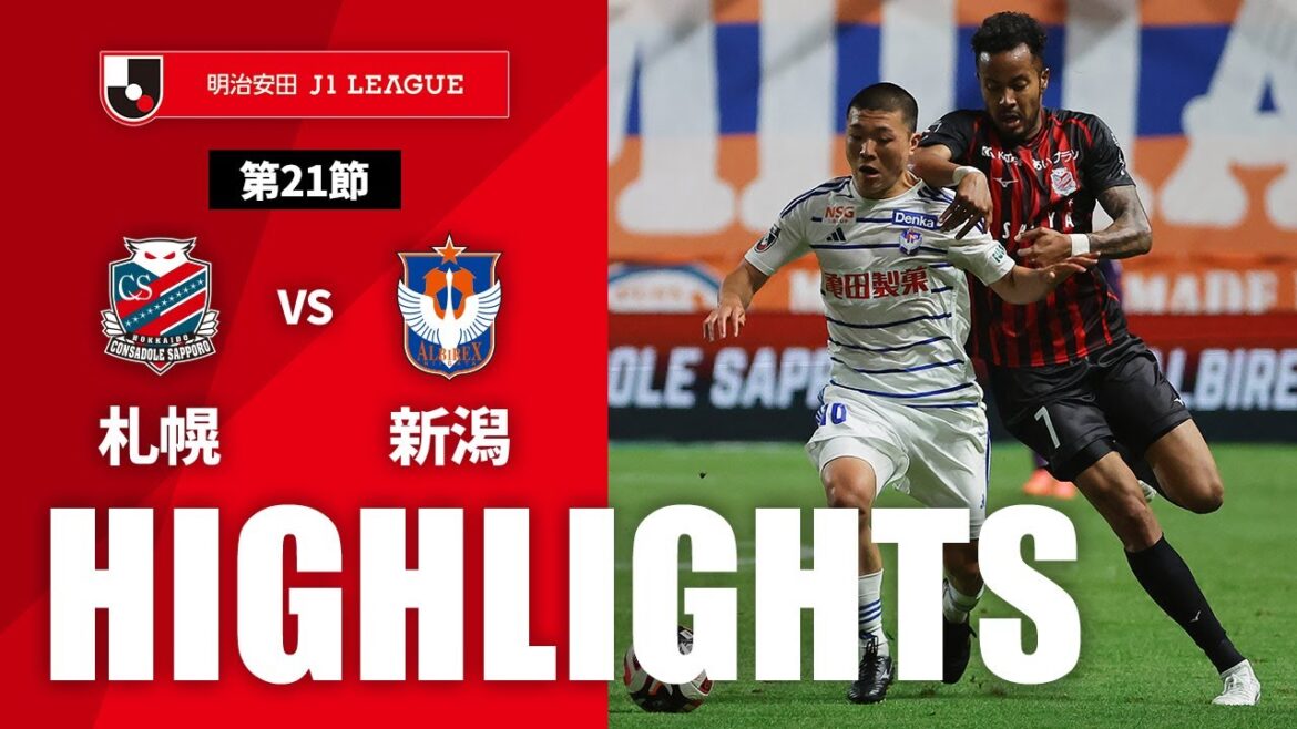 【公式】ハイライト：北海道コンサドーレ札幌vsアルビレックス新潟 明治安田Ｊ１リーグ 第21節 2024/6/29