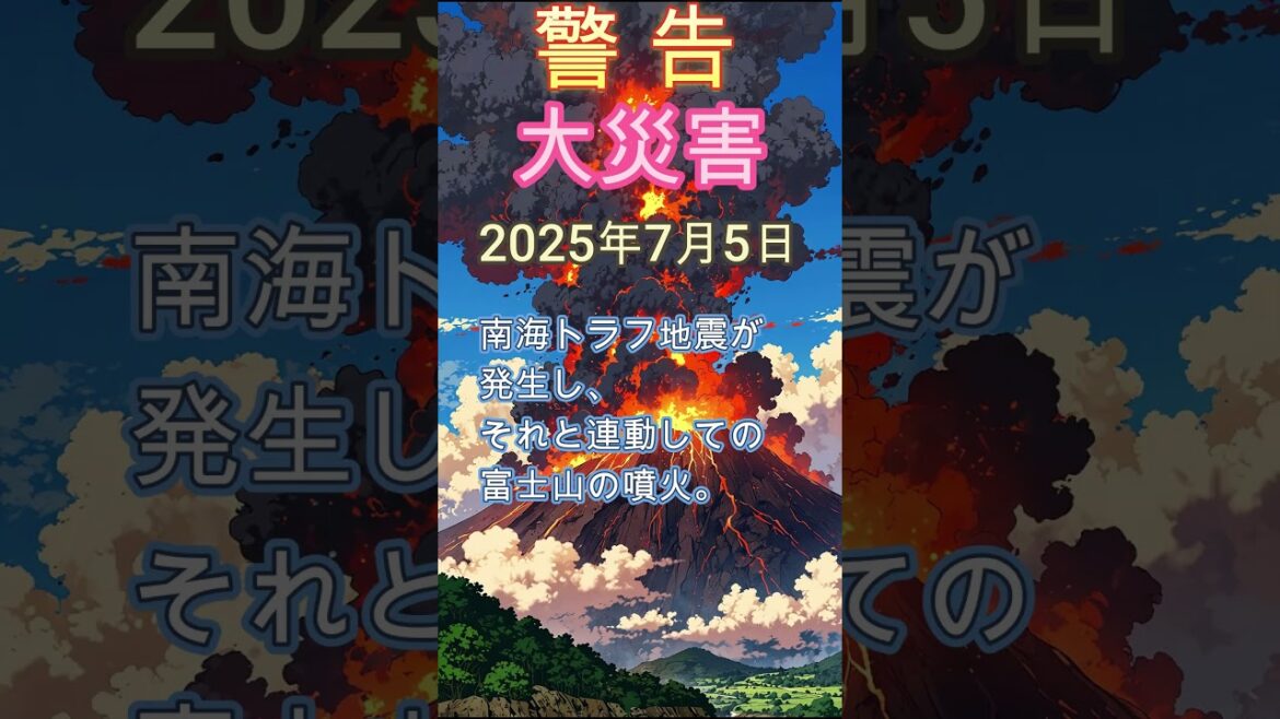 【警告 大災害 2025年7月5日】#災害 #予知 #未来 #津波  #NASA #太陽フレア #南海トラフ #shorts #ショート