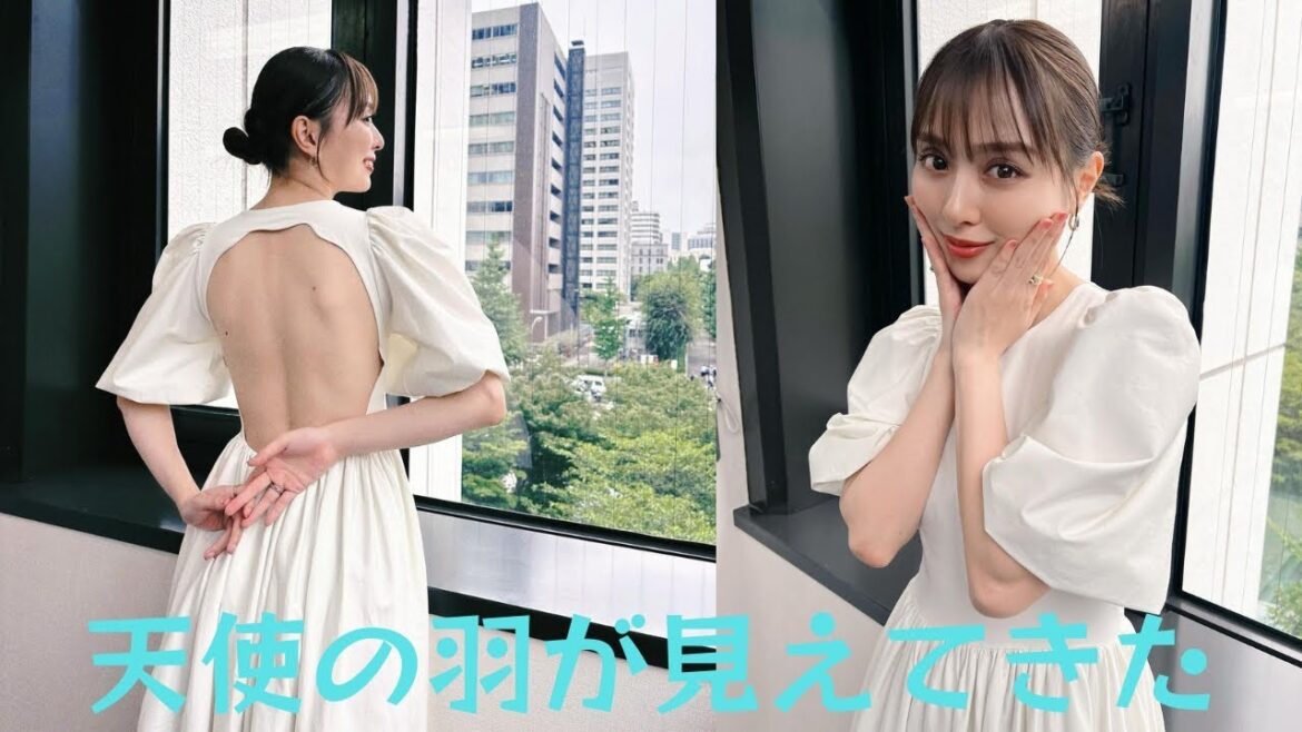 「天使の羽が見えてきた」大胆に”美背中”披露のワンピース姿の内田理央