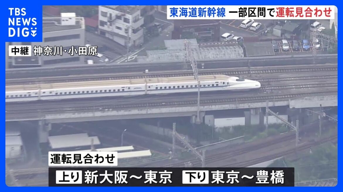 東海道新幹線 上り・新大阪~東京間/下り・東京~名古屋間で運転見合わせ 運転再開は午後3時20分ごろの見通し|TBS NEWS DIG 東海道新幹線 上り・新大阪~東京間/下り・東京~名古屋間で運転見合わせ 運転再開は午後3時20分ごろの見通し|TBS NEWS DIG