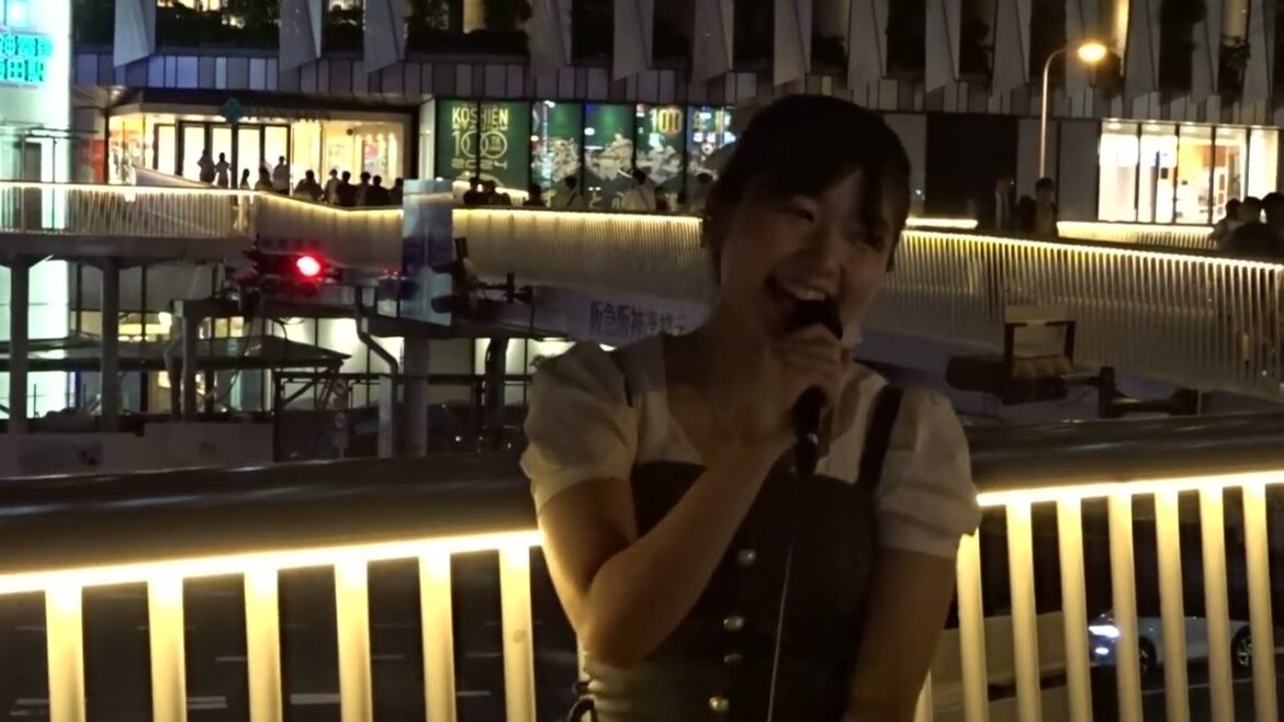 橋本梨々果　　梅田路上ライブ　青い珊瑚礁　１９８０年　/　松田聖子　２４・７・１３