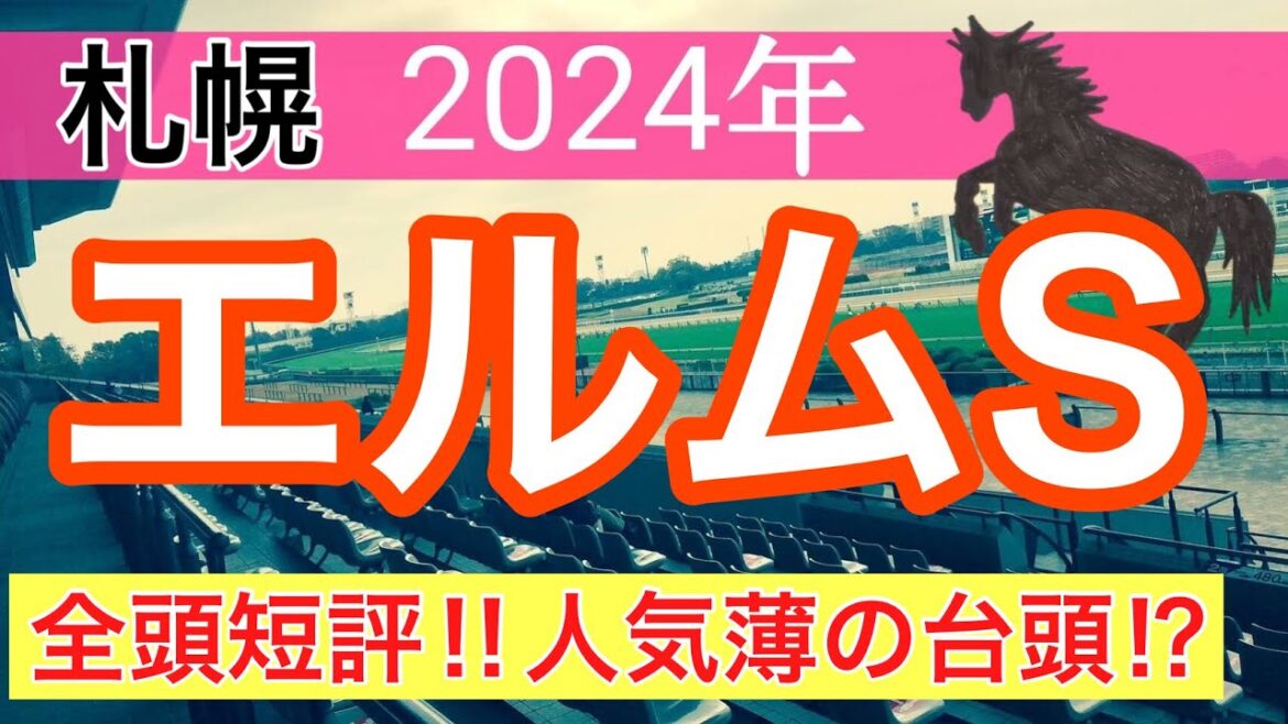 【エルムステークス2024】競馬予想(2024年競馬予想279戦171的中)