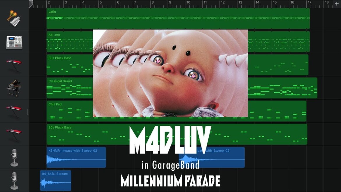 MILLENNIUM PARADE - M4D LUV (short ver.) in GarageBand