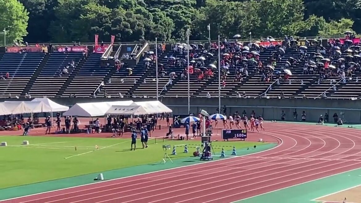 男子100m 女子100m 決勝　男子1500m 女子1500決勝 福岡インターハイ 陸上 2024