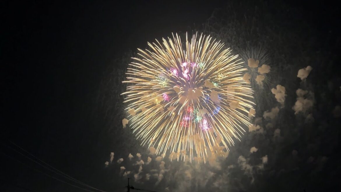 【圧巻のフィナーレ】令和６年　第19回古河花火大会　グランドフィナーレ〜三尺玉打ち上げ