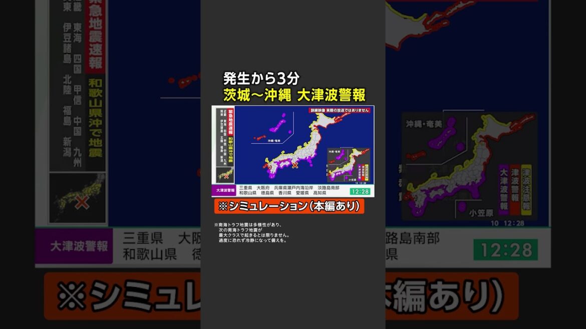 【M9.1】南海トラフ巨大地震が起きたら… 【M9.1】南海トラフ巨大地震が起きたら…