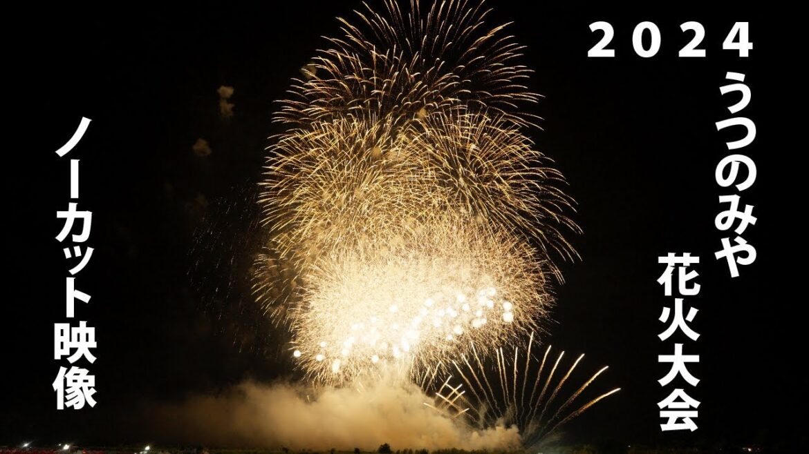 うつのみや花火大会2024ノーカット映像