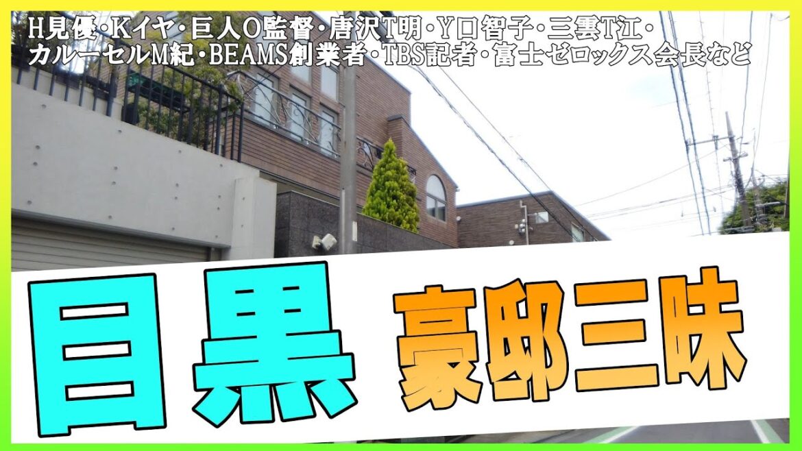 唐沢寿明＆山口智子・早見優・三雲孝江・カイヤ・川崎麻世・巨人王監督宅地跡・グレープカンパニー・カルーセル麻紀・TBS山口敬之・BEAMS創業者・富士ゼロックス会長・帝国データバンク社長・帝国制帽の豪邸