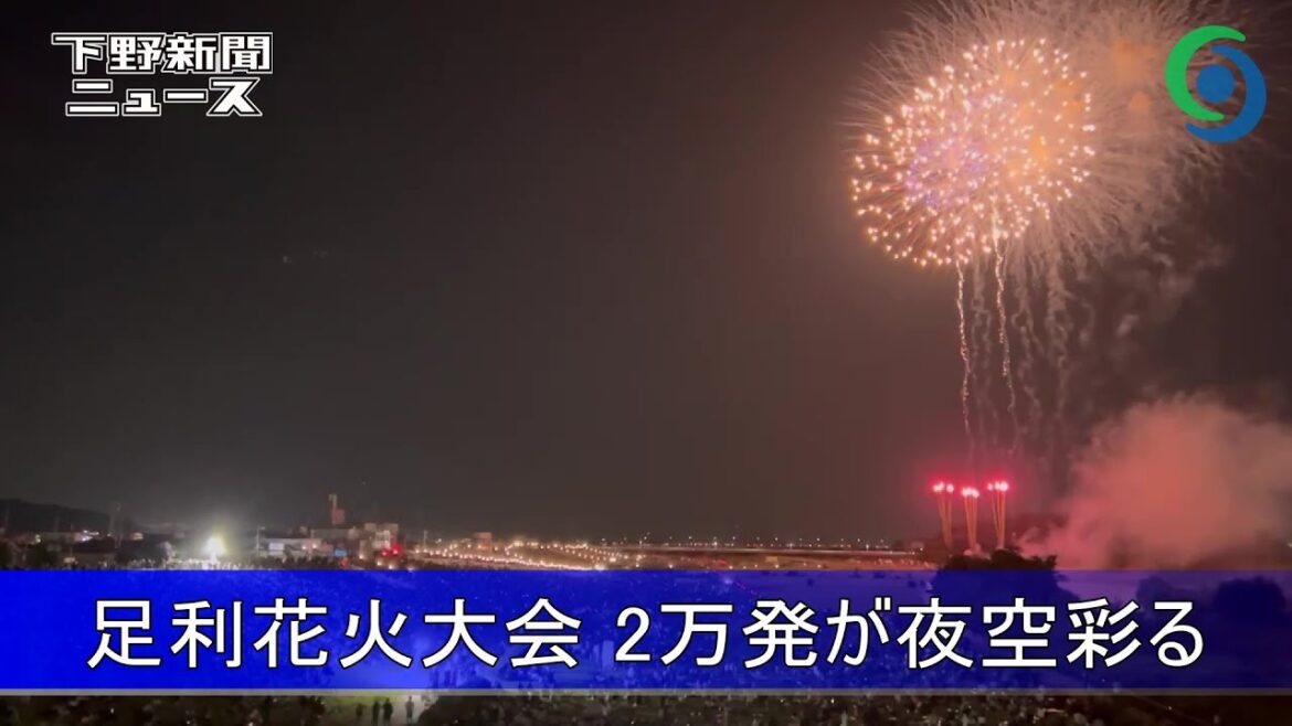 第108回足利花火大会 2万発が夜空彩る