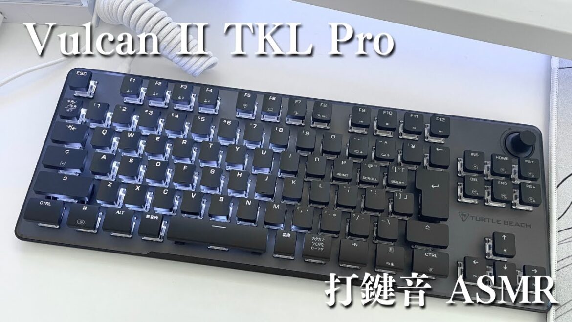 0.1mmから起動!? Vulcan II TKL Pro ラピッドトリガー  打鍵音 #asmr