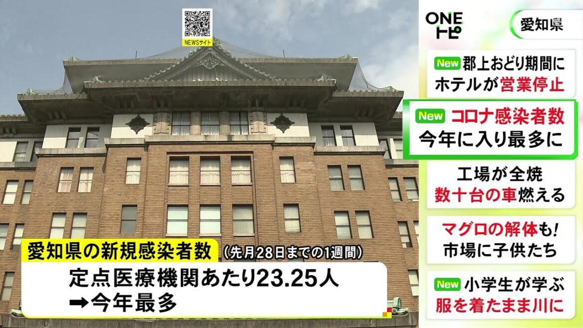 お盆を前に感染拡大…新型コロナの新規感染者数 7/28までの1週間の報告が2024年最多に 愛知