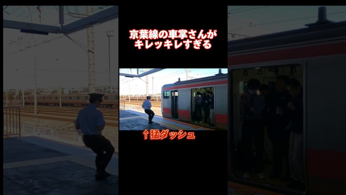 【紳士的】動作のキレが半端ない車掌さん #京葉線 #車掌 #JR東日本 #鉄道 #幕張 #千葉