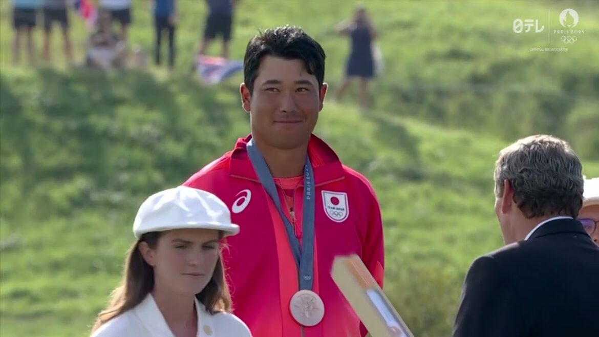 【ゴルフ男子】日本男子初の快挙 銅メダル 松山英樹 メダルセレモニー｜パリオリンピック™