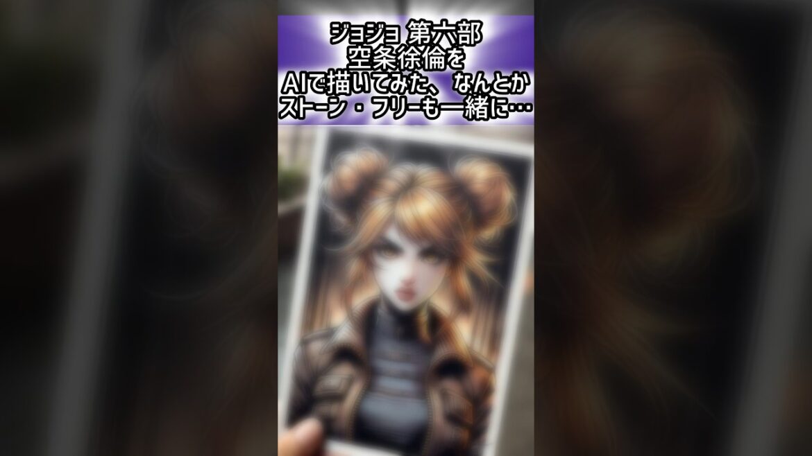 ジョジョ第六部の空条徐倫をAIで描いてみた #空条徐倫 #ジョジョの奇妙な冒険 #ストーンオーシャン