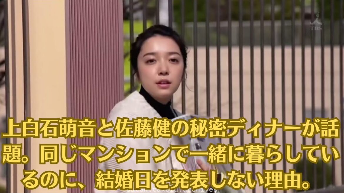 上白石萌音と佐藤健の秘密ディナーが話題。同じマンションで一緒に暮らしているのに、結婚日を発表しない理由。上白石萌音が明かした“佐藤健の甘えすぎな振る舞い”