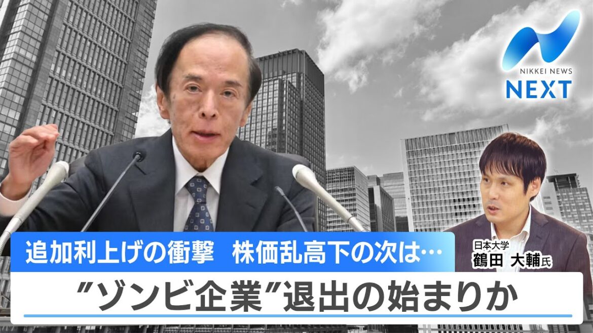 追加利上げの衝撃 株価乱高下の次は… ”ゾンビ企業”退出の始まりか【NIKKEI NEWS NEXT】