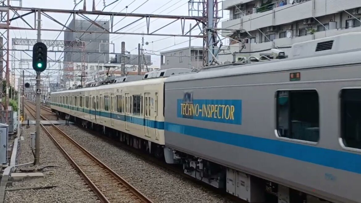 小田急線クヤ31形＋8000形8065F江ノ島線検測通過動画