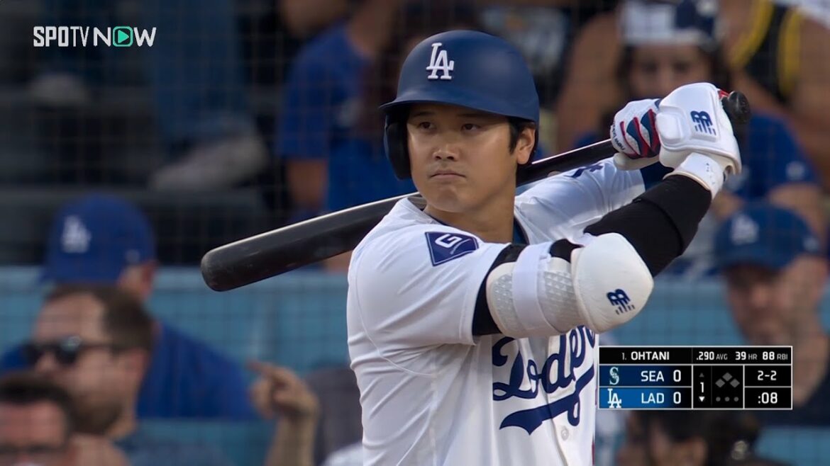 【ドジャース・大谷翔平 レフト前ヒット！】2年連続3度目の40号に王手！第1打席は逆方向に流し打ちで先頭出塁