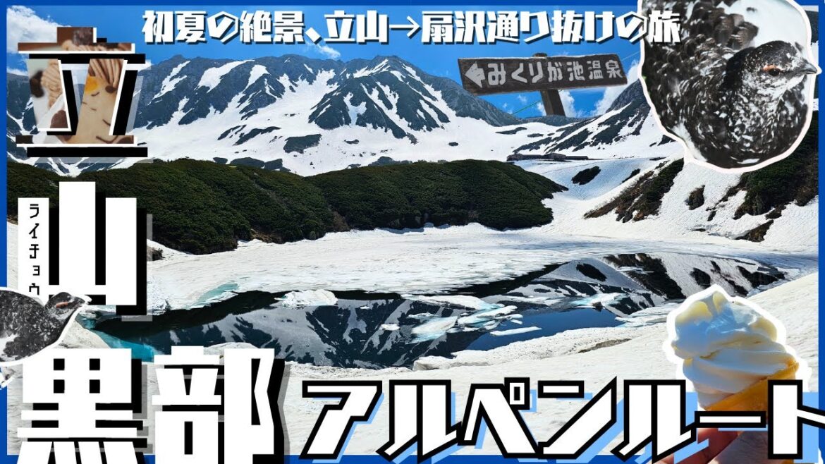 初夏の立山黒部アルペンルートの旅（立山→扇沢通り抜け）