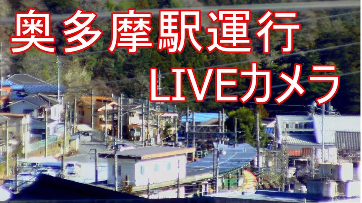 【LIVE】JR青梅線奥多摩駅運行ライブカメラ 　tokyo okutama-station Live Camera　左下緑のボタンクリック他投稿