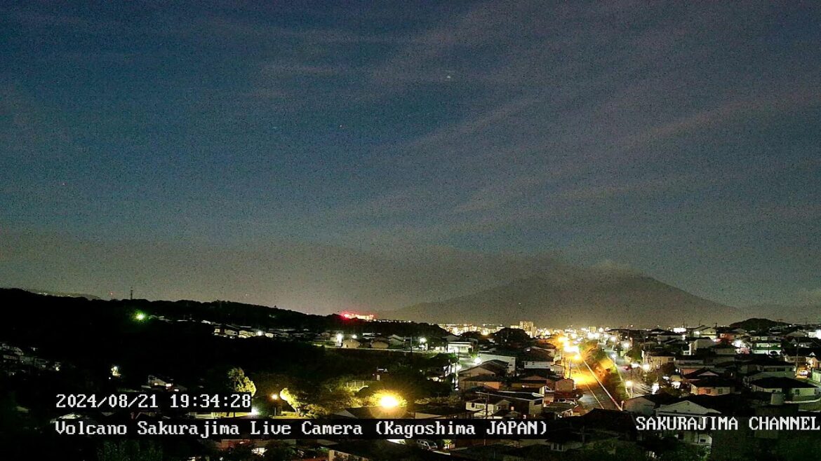 【LIVE】桜島 ライブカメラ（噴火・雲海・朝焼け） live camera  volcano-Sakurajima(Aira) ,Kagoshima,Japan