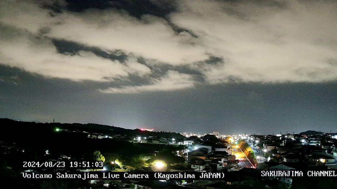 【LIVE】桜島 ライブカメラ（噴火・雲海・朝焼け） live camera  volcano-Sakurajima(Aira) ,Kagoshima,Japan