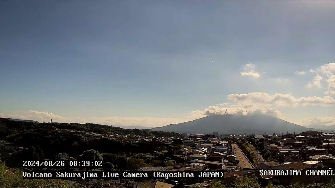 【LIVE】桜島ライブカメラ（噴火・雲海・朝焼け） live camera  volcano-Sakurajima(Aira) ,Kagoshima,Japan