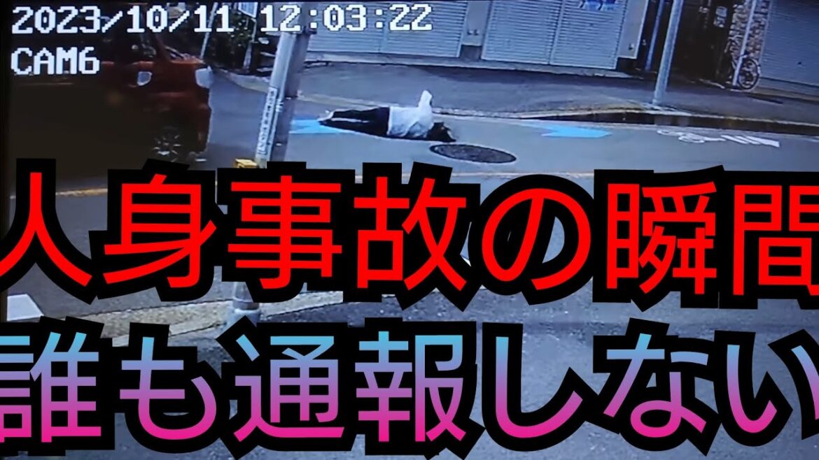 《衝撃映像》信号無視した車の人身事故の瞬間。しかし誰も通報しない
